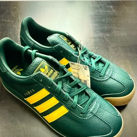 adidas Other - Adidas Kid’s Samba Green and Yellow Sneakers